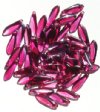 50 5x16mm Crystal, Cranberry, and Montana Dagger Beads